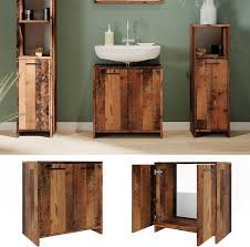 Mueble Bajo Lavabo Kiko - Roble Rústico 58x60 cm