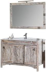 Mueble de Baño Rústico con Viejas Vigas - 120 cm