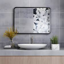 Espejo de Baño Rectangular MIQU 70x50 cm con Marco de Metal
